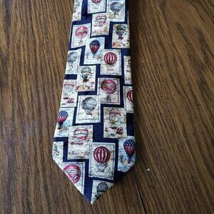 Vintage Tango Max Raab Tie Americana Series Aerostatic Balloons Circa 1800